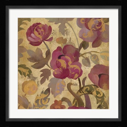 Framed Shimmering Garden II Print