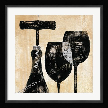 Framed Wine Selection II Print