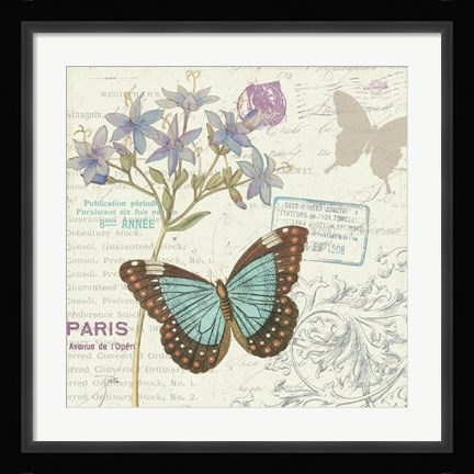 Framed Papillon Tales II Print