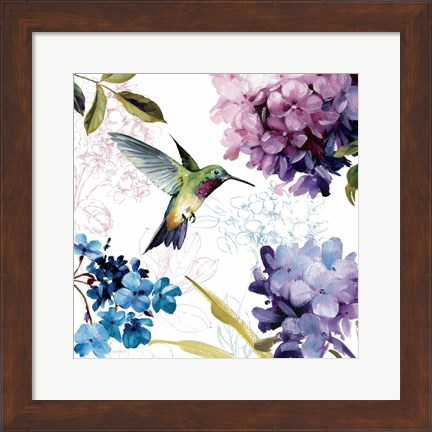 Framed Spring Nectar Square II Print