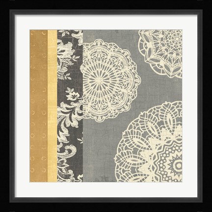Framed Contemporary Lace I Print