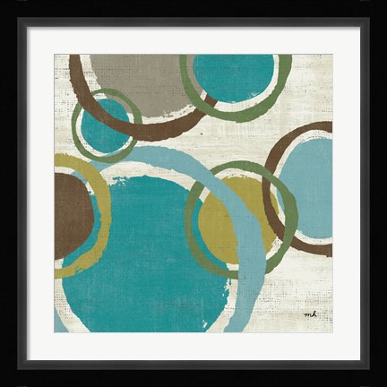 Framed Vintage Bubbles II Print