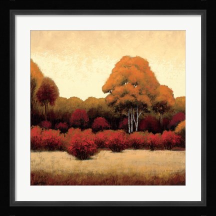 Framed Autumn Forest I Print