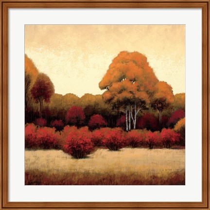 Framed Autumn Forest I Print