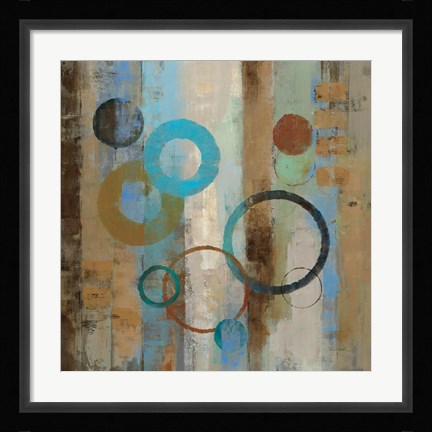 Framed Bubble Graffiti I Print