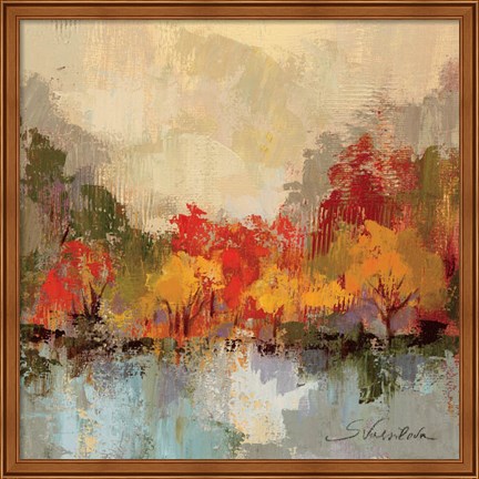 Framed Fall Riverside II Print