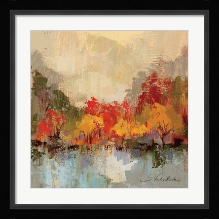 Framed Fall Riverside II Print
