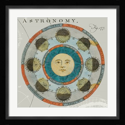 Framed Lunar Calendar Print