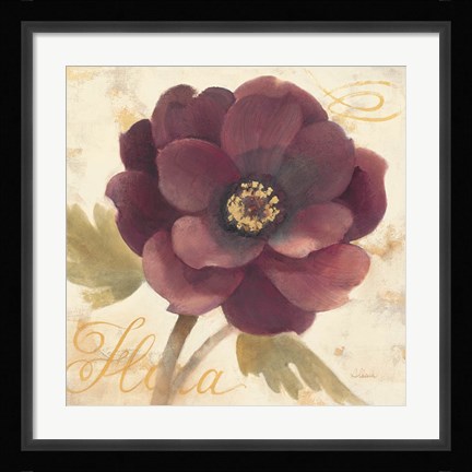 Framed Abundant Floral I Print