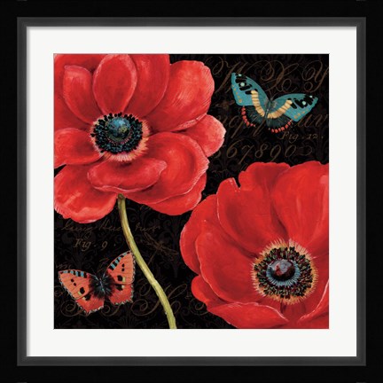 Framed Petals and Wings II Print