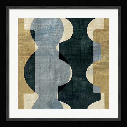 Framed Geometric Deco I Print