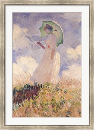 Framed Woman with Parasol turned to the Left, 1886 Print