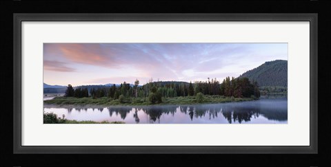 Framed USA, Wyoming, Grand Teton Park, Ox Bow Bend Print
