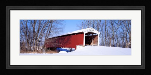 Framed Neet Covered Bridge Parke Co IN USA Print