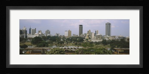 Framed Skyline View of Nairobi, Kenya Print