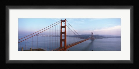 Framed Traffic On A Bridge, Golden Gate Bridge, San Francisco, California, USA Print