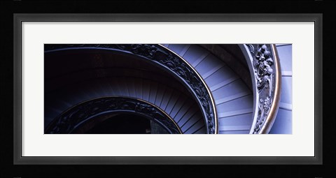 Framed Spiral Staircase, Vatican Museum, Rome, Italy Print