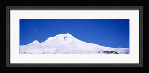 Framed Snowcapped mountains, Mt Hood, Oregon, USA Print