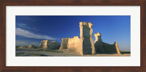 Framed Monument Rocks, Gove County, Kansas Print