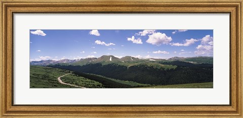 Framed High angle view of a mountain range, Rocky Mountain National Park, Colorado, USA Print