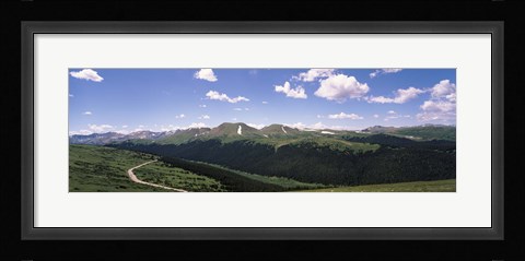 Framed High angle view of a mountain range, Rocky Mountain National Park, Colorado, USA Print