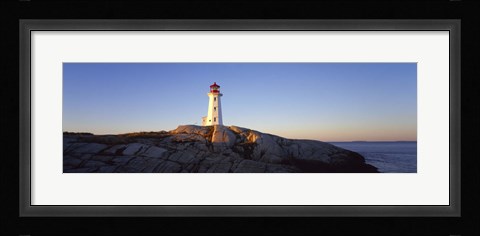 Framed Peggy's Point Lighthouse, Peggy's Cove, Nova Scotia, Canada Print