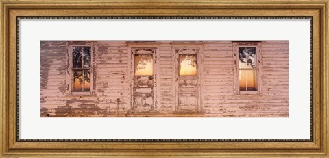 Framed Facade of a Farmhouse, Livingston County, Illinois Print