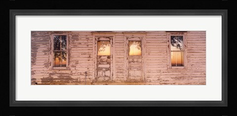 Framed Facade of a Farmhouse, Livingston County, Illinois Print