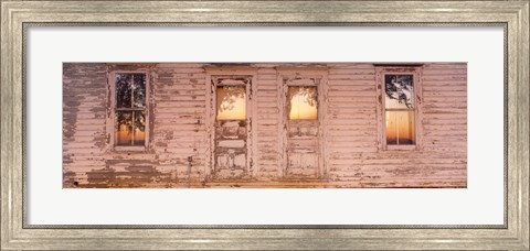 Framed Facade of a Farmhouse, Livingston County, Illinois Print