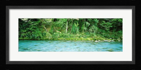 Framed Routeburn River near the Dart River and start of Routeburn Track and Mt Aspiring National Park, South Island, New Zealand Print