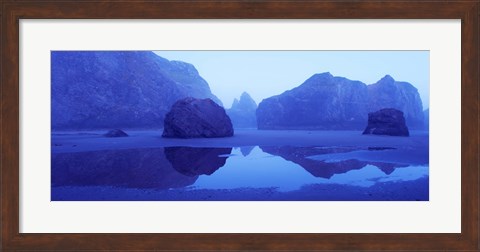 Framed Meyers Creek at Dawn, Cape Sebastian, California Print
