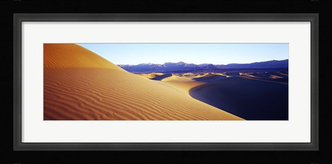 Framed Sunrise at Stovepipe Wells, Death Valley, California Print