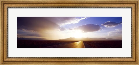 Framed Death Valley National Park at Sunset, California Print