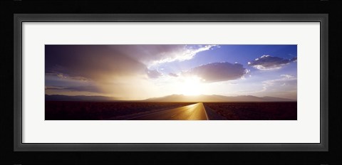 Framed Death Valley National Park at Sunset, California Print
