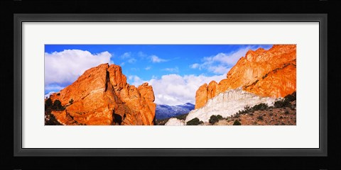 Framed Rock formations, Garden of The Gods, Colorado Springs, Colorado, USA Print