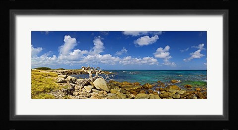 Framed Rocks at the coast, Aruba Print