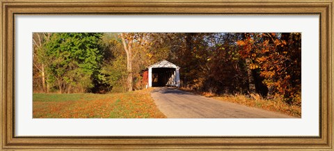Framed Melcher Covered Bridge Parke Co IN USA Print