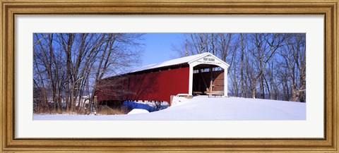 Framed Neet Covered Bridge Parke Co IN USA Print