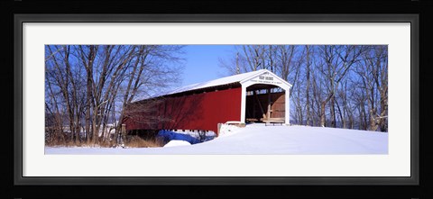 Framed Neet Covered Bridge Parke Co IN USA Print
