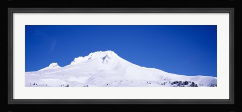 Framed Snowcapped mountains, Mt Hood, Oregon, USA Print