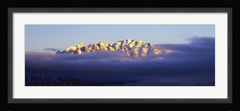 Framed Snowcapped Mountains at Dawn, Grand Teton National Park Print
