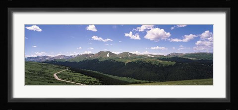 Framed High angle view of a mountain range, Rocky Mountain National Park, Colorado, USA Print