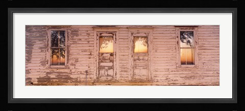 Framed Facade of a Farmhouse, Livingston County, Illinois Print