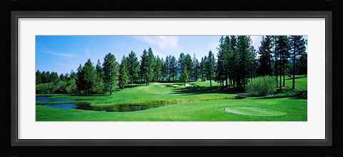 Framed Golf course, Edgewood Tahoe Golf Course, Stateline, Douglas County, Nevada, USA Print