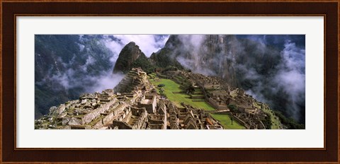 Framed Inca Ruins, Machu Picchu, Peru Print