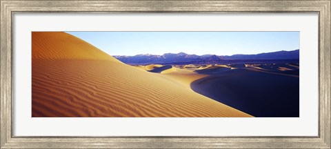 Framed Sunrise at Stovepipe Wells, Death Valley, California Print