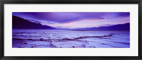 Framed Salt Flat at Sunset, Death Valley, California (horizontal) Print