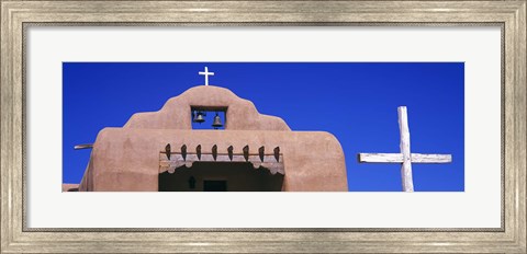 Framed Low angle view of Santo Tomas Church, Santa Rosa De Lima, New Mexico, USA Print