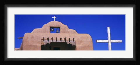 Framed Low angle view of Santo Tomas Church, Santa Rosa De Lima, New Mexico, USA Print