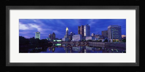 Framed USA, Ohio, Columbus, Scioto River Print